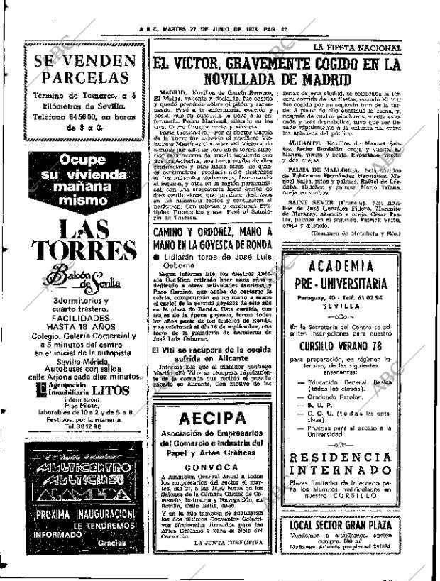 ABC SEVILLA 27-06-1978 página 58