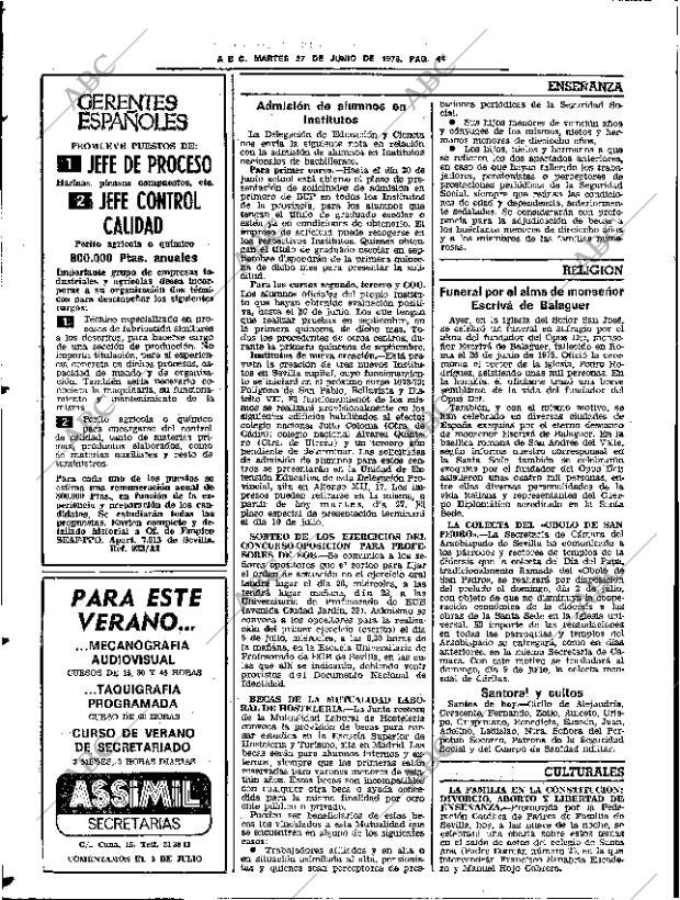 ABC SEVILLA 27-06-1978 página 60