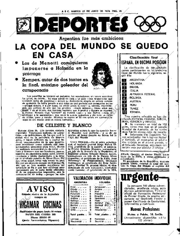 ABC SEVILLA 27-06-1978 página 61