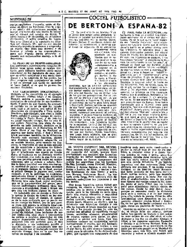 ABC SEVILLA 27-06-1978 página 62