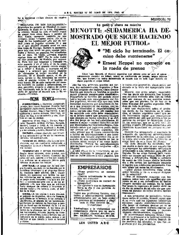 ABC SEVILLA 27-06-1978 página 63