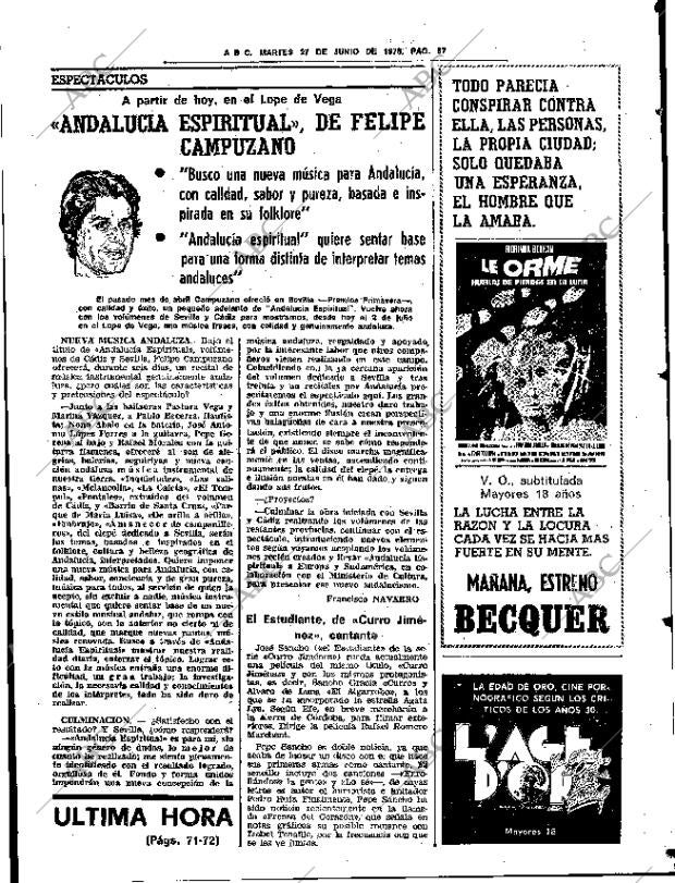 ABC SEVILLA 27-06-1978 página 73