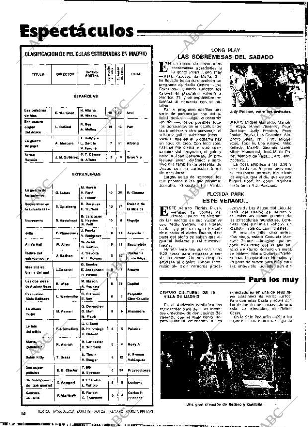 BLANCO Y NEGRO MADRID 28-06-1978 página 14