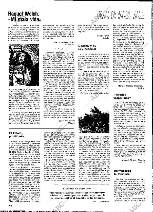 BLANCO Y NEGRO MADRID 28-06-1978 página 16