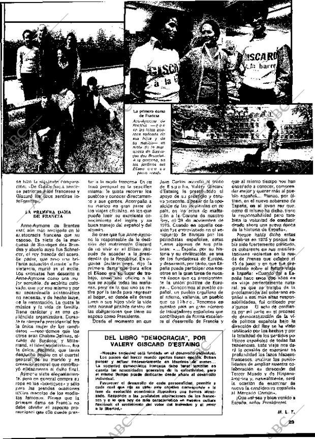 BLANCO Y NEGRO MADRID 28-06-1978 página 23