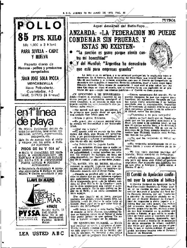 ABC SEVILLA 29-06-1978 página 54