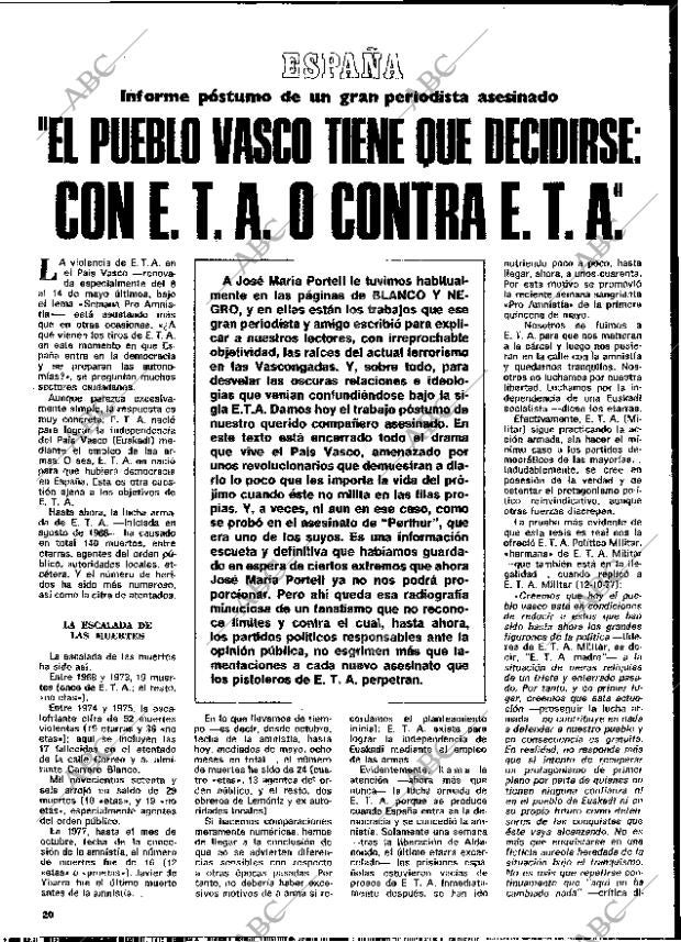 BLANCO Y NEGRO MADRID 05-07-1978 página 20