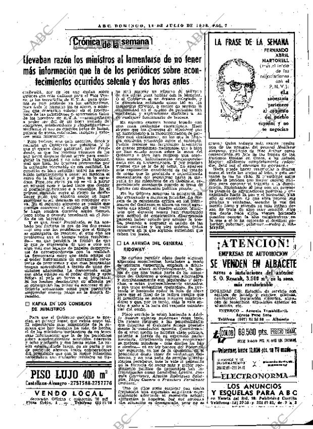 ABC MADRID 16-07-1978 página 23