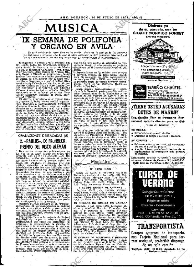 ABC MADRID 16-07-1978 página 67