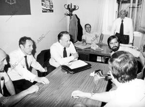 reunión de los Parlamentarios del Pnv para estudiar el capítulo Viii de la...