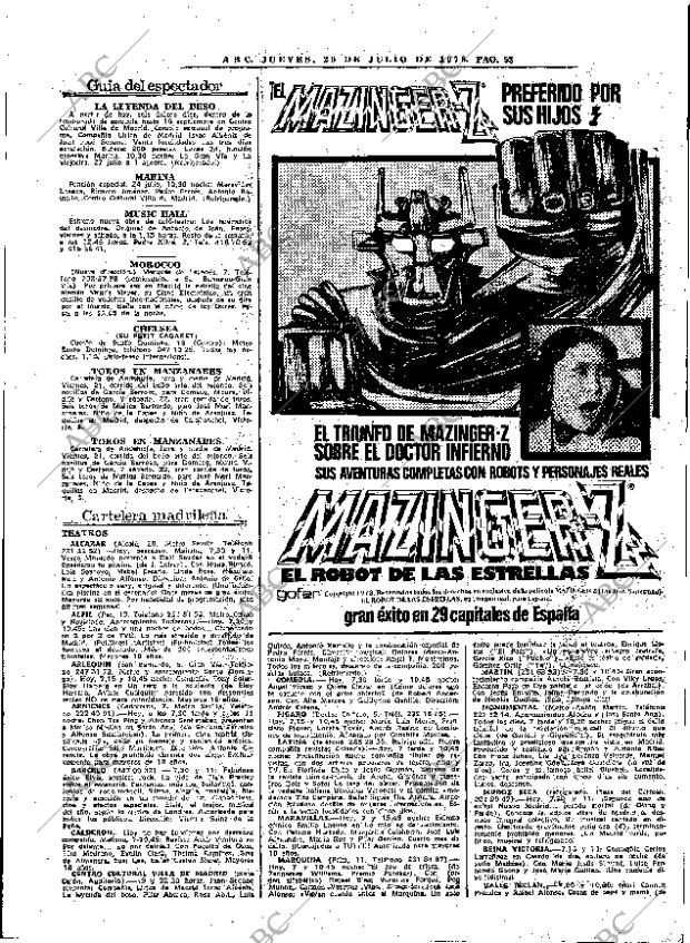 ABC MADRID 20-07-1978 página 65