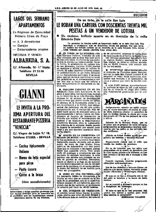 ABC SEVILLA 20-07-1978 página 30
