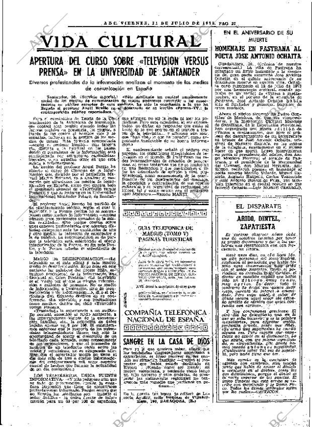 ABC MADRID 21-07-1978 página 39