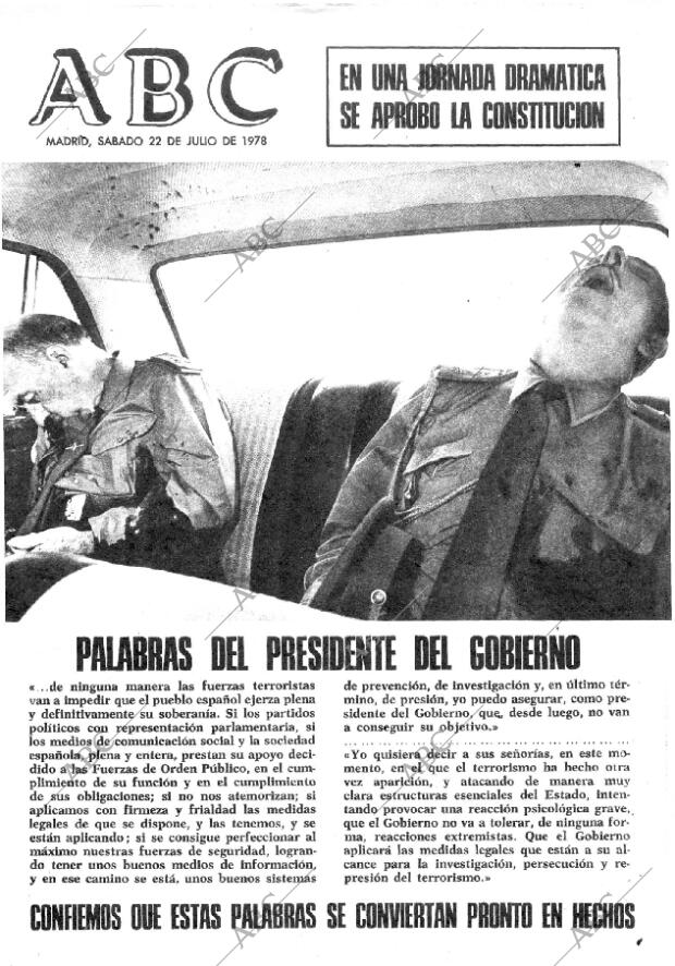 ABC MADRID 22-07-1978 página 1