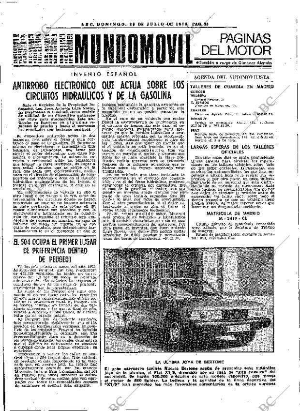 ABC MADRID 23-07-1978 página 44