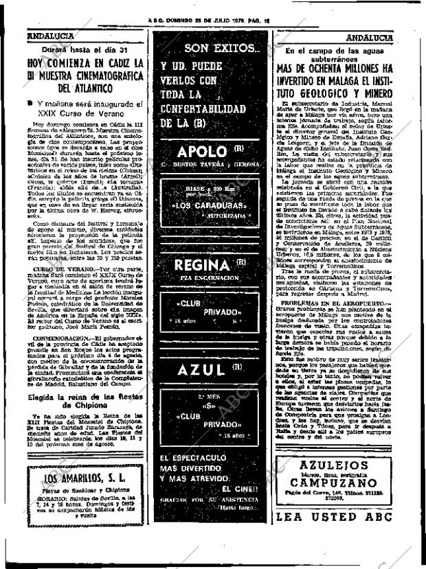 ABC SEVILLA 23-07-1978 página 20