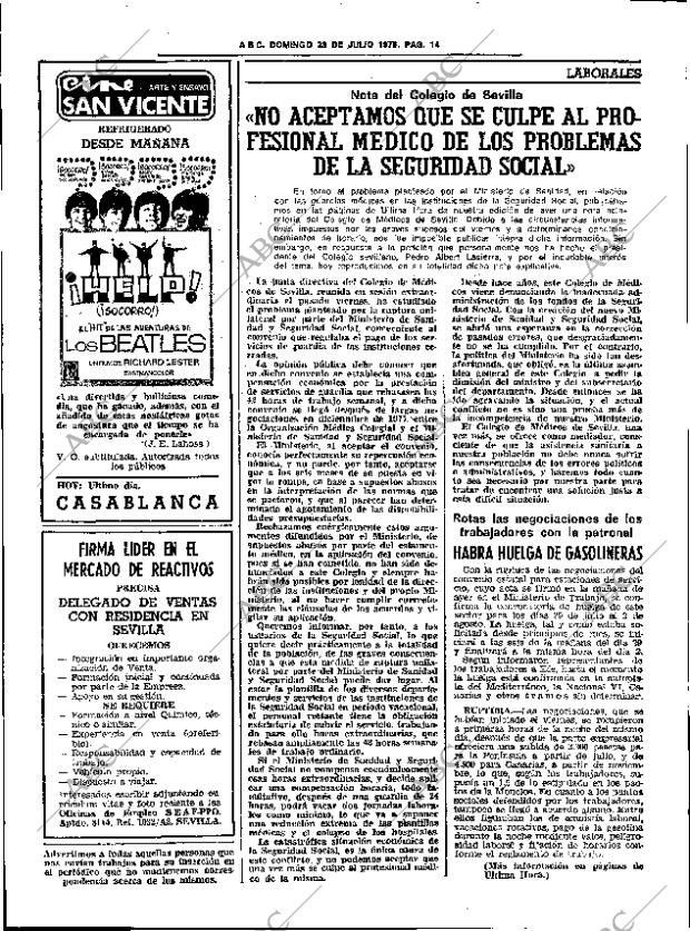 ABC SEVILLA 23-07-1978 página 22