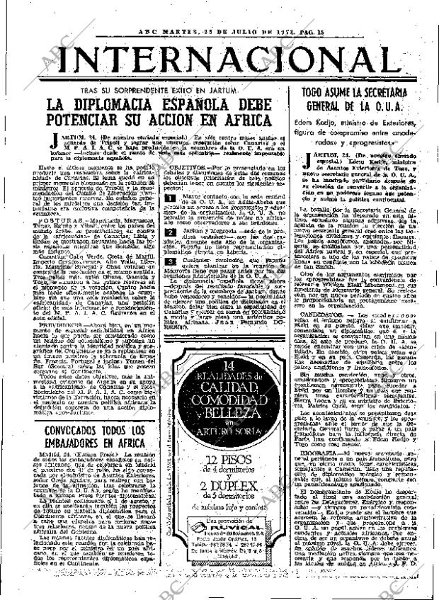 ABC MADRID 25-07-1978 página 23