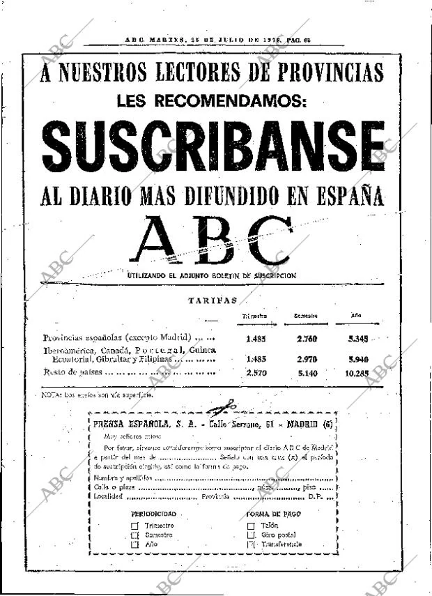 ABC MADRID 25-07-1978 página 70