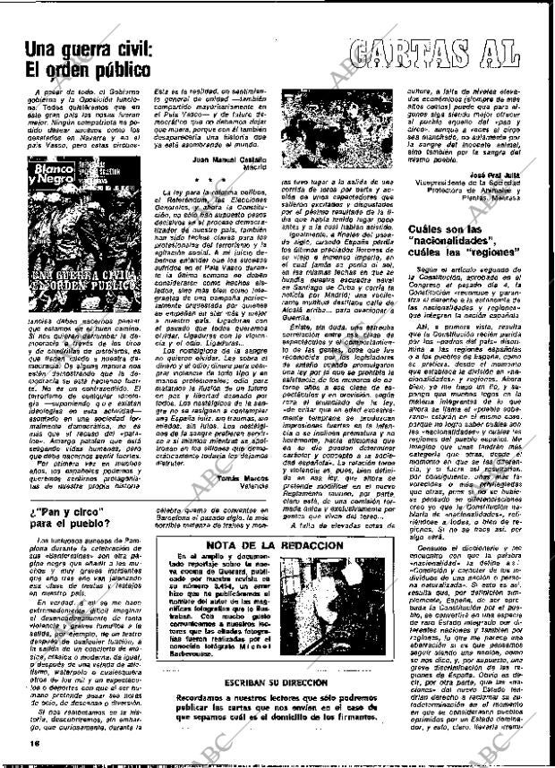 BLANCO Y NEGRO MADRID 26-07-1978 página 16