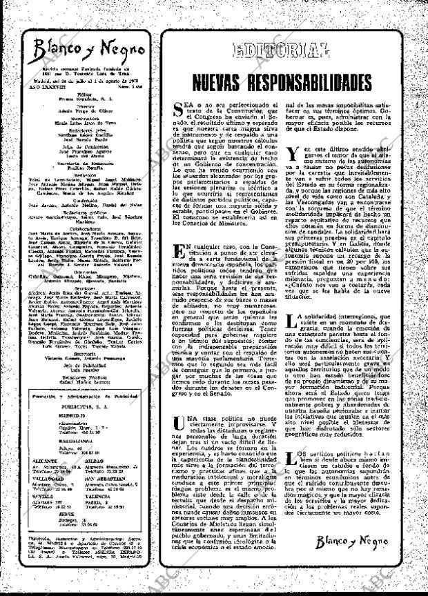 BLANCO Y NEGRO MADRID 26-07-1978 página 19