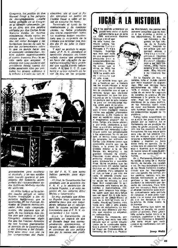 BLANCO Y NEGRO MADRID 26-07-1978 página 23