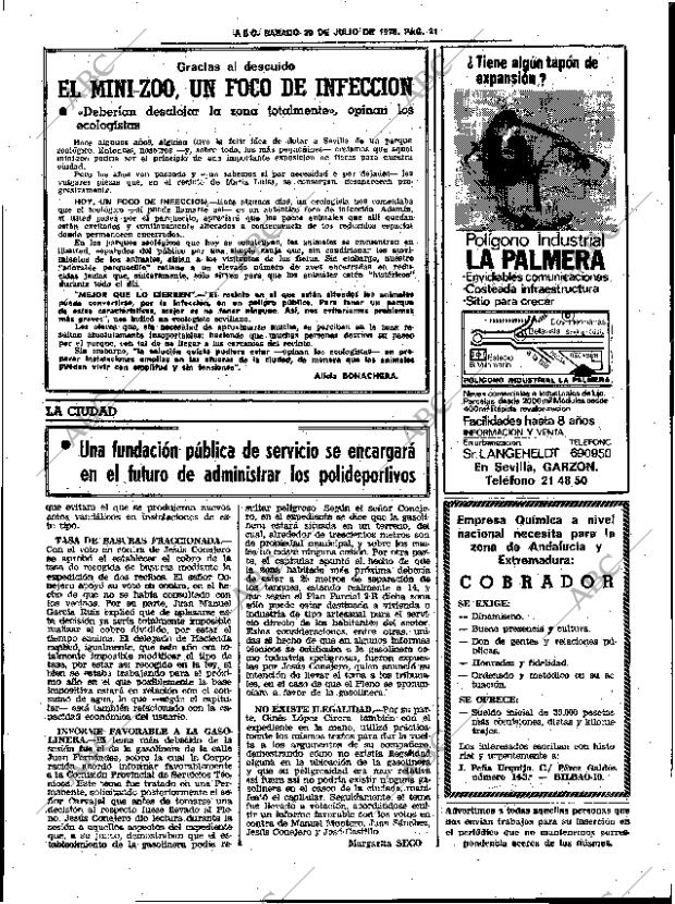 ABC SEVILLA 29-07-1978 página 29