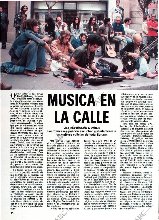 BLANCO Y NEGRO MADRID 02-08-1978 página 74