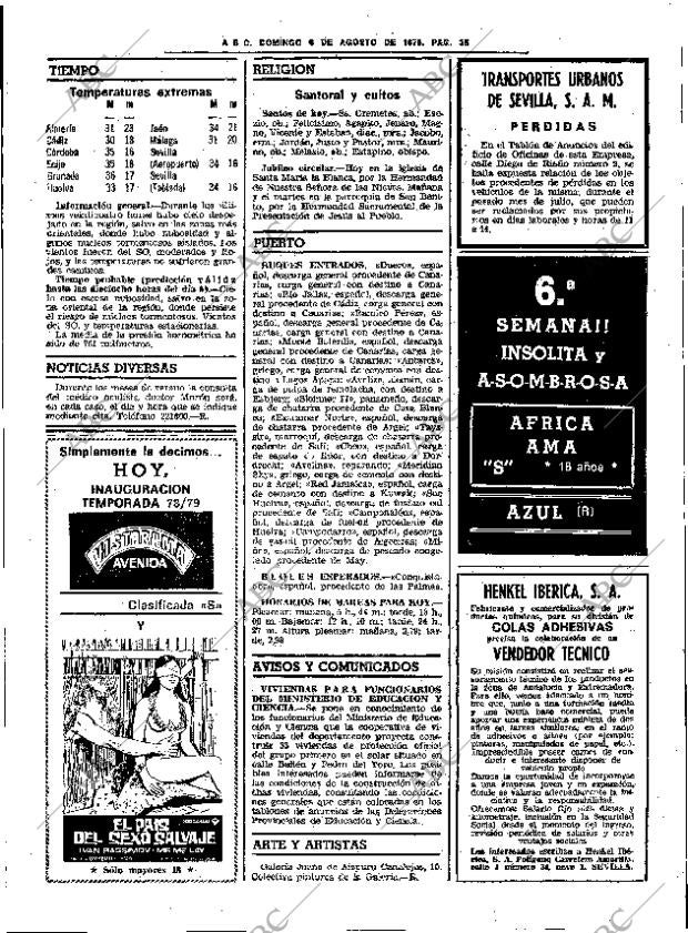 ABC SEVILLA 06-08-1978 página 43