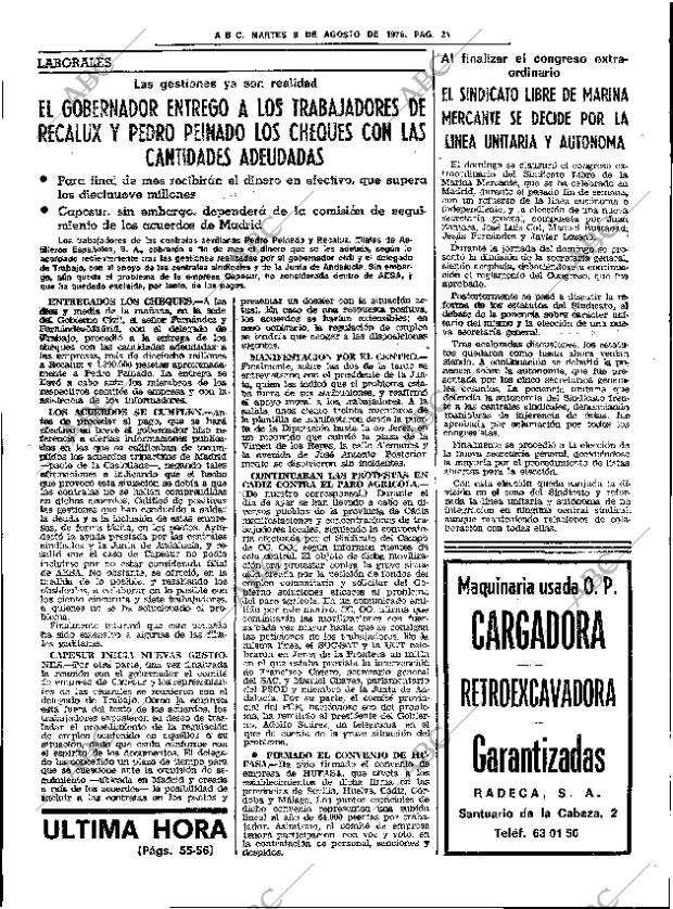 ABC SEVILLA 08-08-1978 página 33