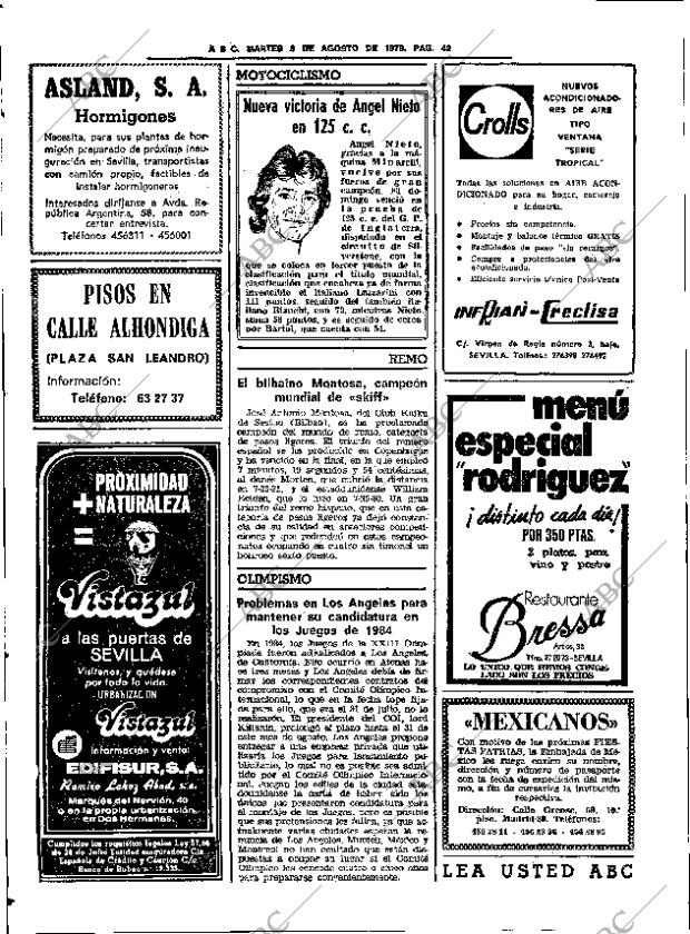 ABC SEVILLA 08-08-1978 página 54