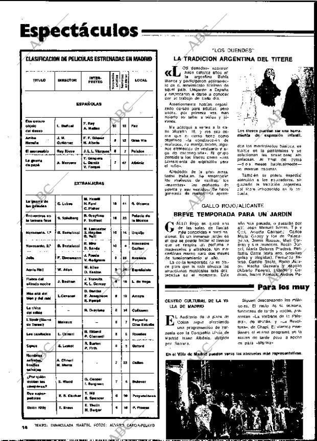 BLANCO Y NEGRO MADRID 09-08-1978 página 14