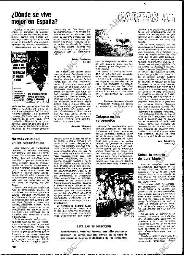 BLANCO Y NEGRO MADRID 09-08-1978 página 16
