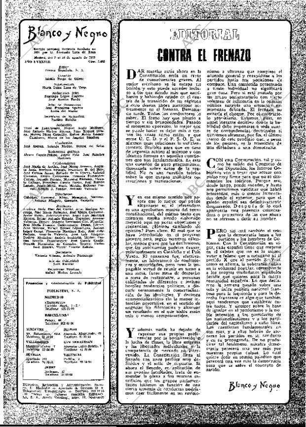 BLANCO Y NEGRO MADRID 09-08-1978 página 19