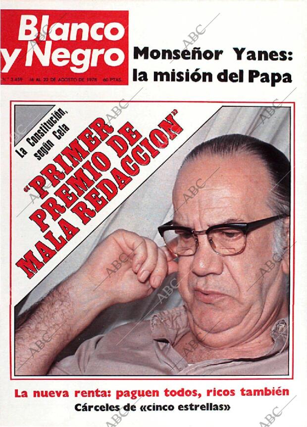 BLANCO Y NEGRO MADRID 16-08-1978 página 1