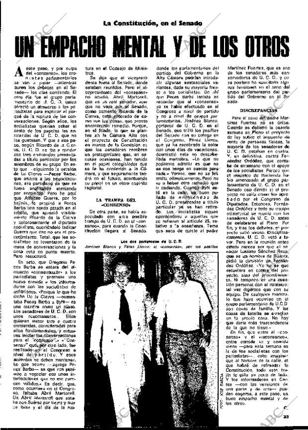 BLANCO Y NEGRO MADRID 16-08-1978 página 23