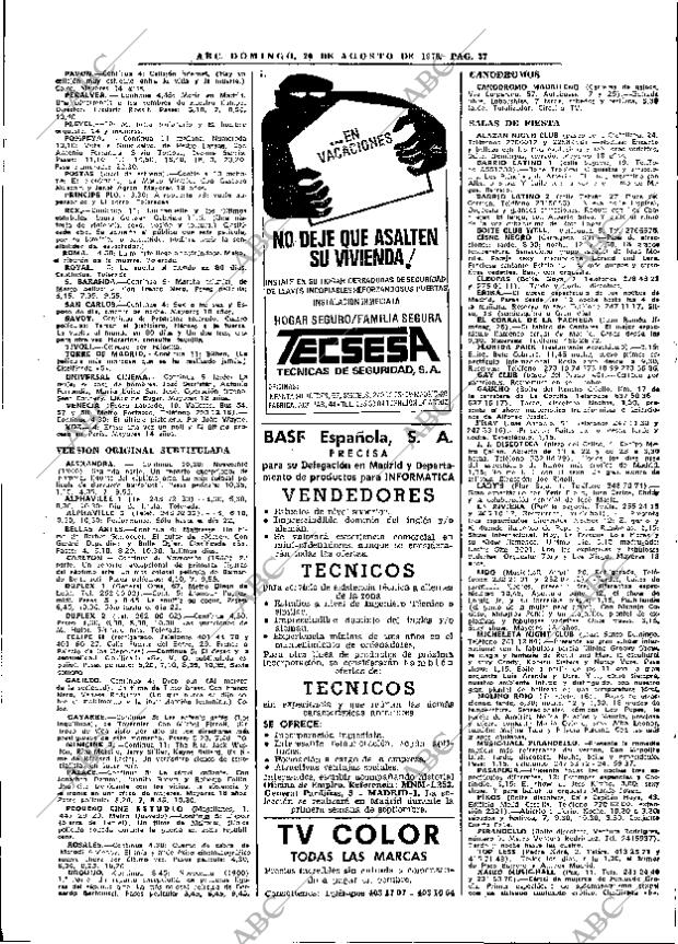 ABC MADRID 20-08-1978 página 49