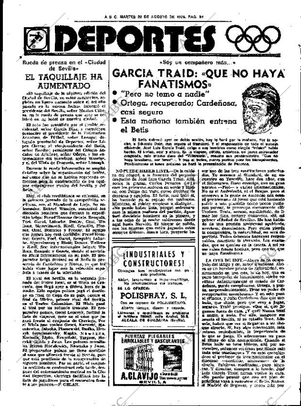 ABC SEVILLA 22-08-1978 página 39
