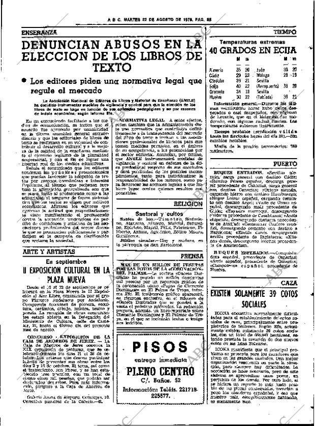 ABC SEVILLA 22-08-1978 página 43