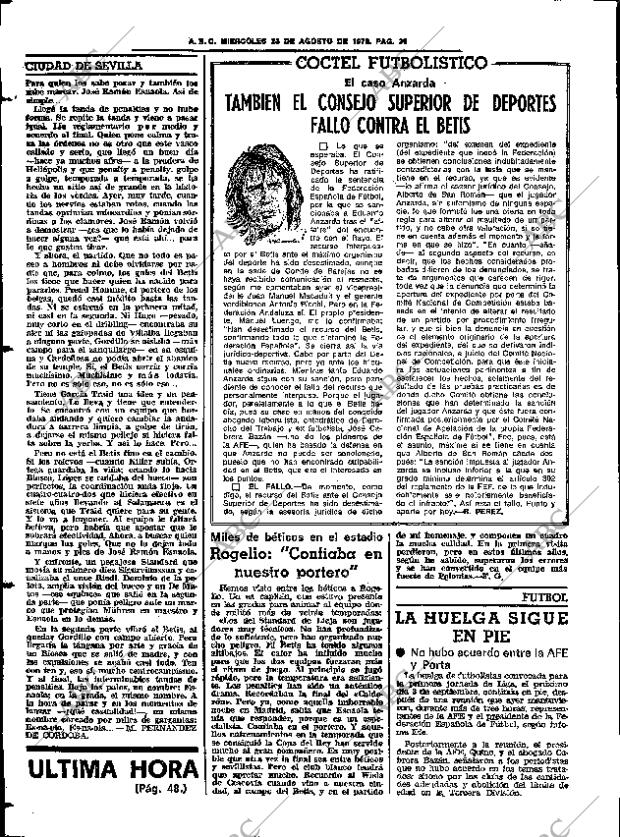 ABC SEVILLA 23-08-1978 página 40