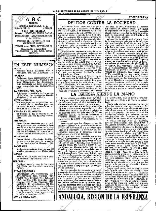 ABC SEVILLA 23-08-1978 página 6