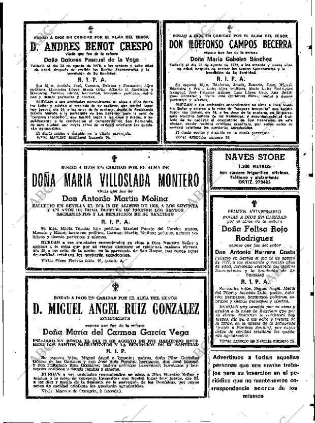 ABC SEVILLA 24-08-1978 página 45