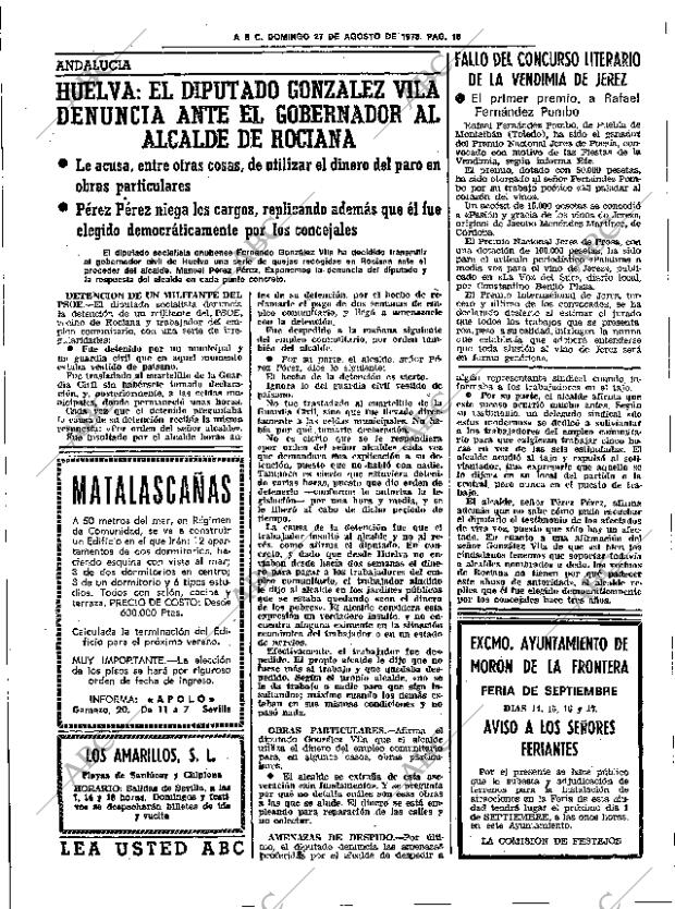 ABC SEVILLA 27-08-1978 página 20