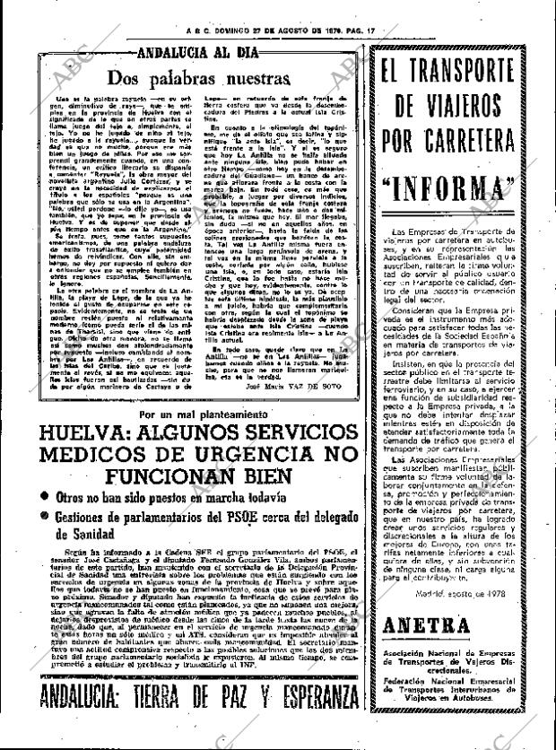 ABC SEVILLA 27-08-1978 página 21