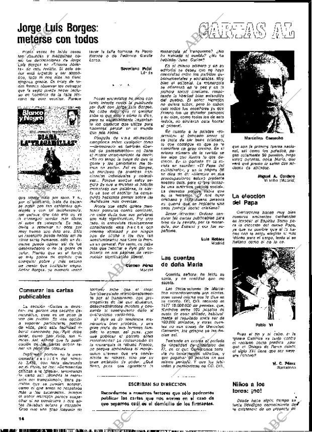 BLANCO Y NEGRO MADRID 30-08-1978 página 14