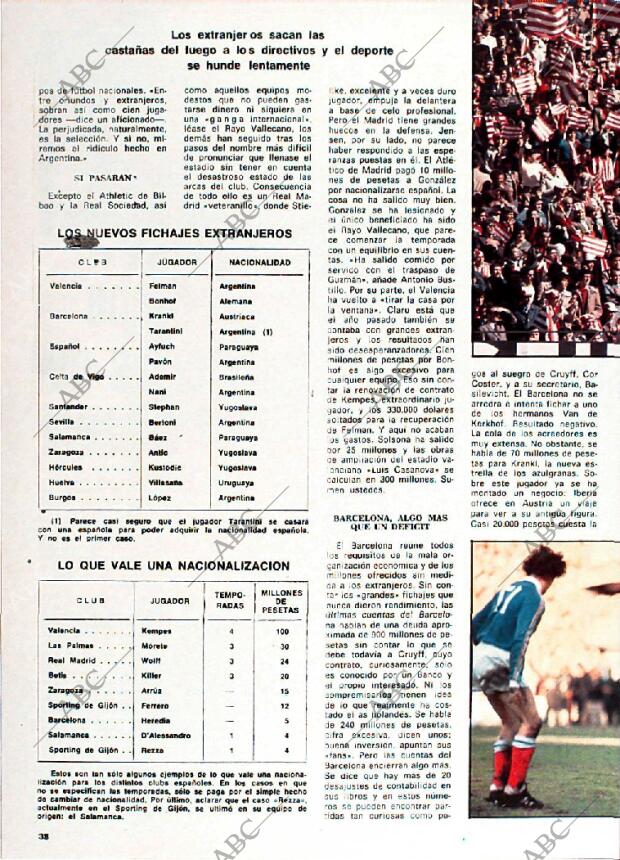 BLANCO Y NEGRO MADRID 30-08-1978 página 38