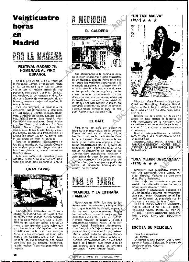 BLANCO Y NEGRO MADRID 13-09-1978 página 12