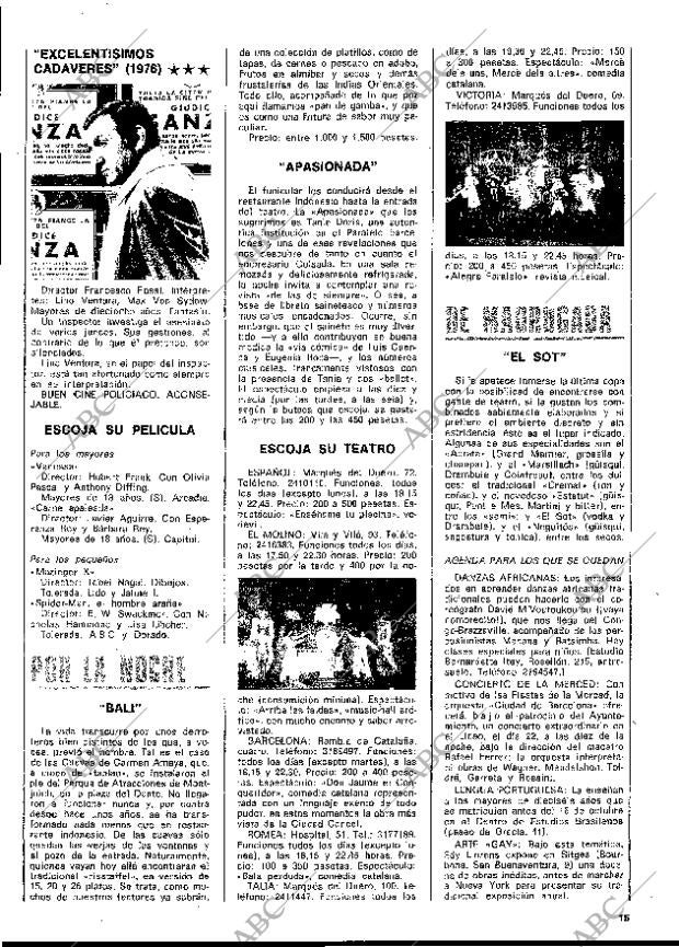 BLANCO Y NEGRO MADRID 13-09-1978 página 15