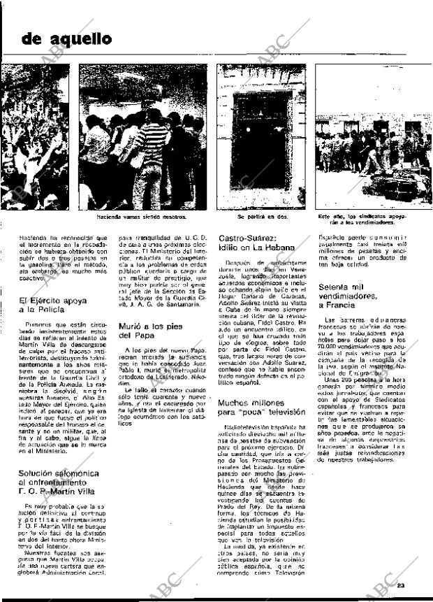 BLANCO Y NEGRO MADRID 13-09-1978 página 23