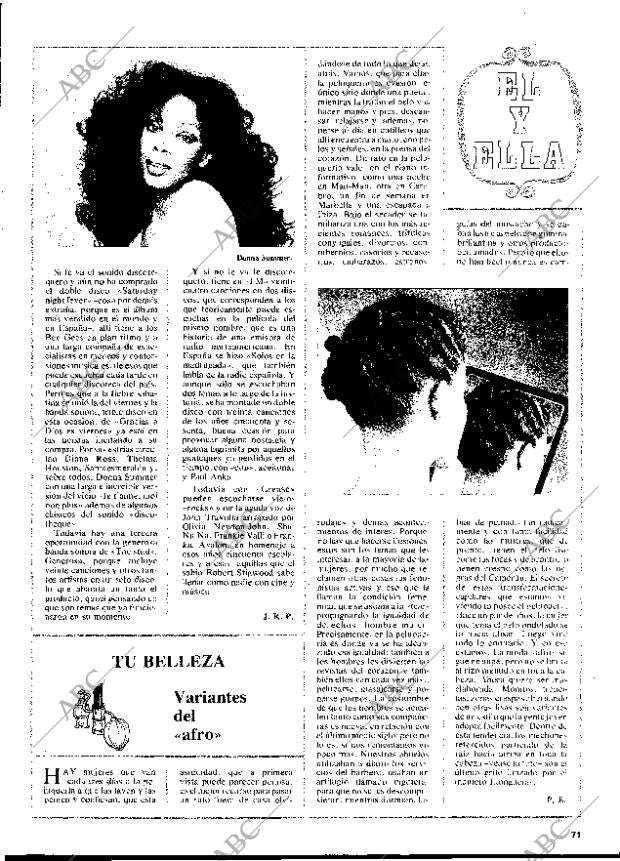 BLANCO Y NEGRO MADRID 13-09-1978 página 71